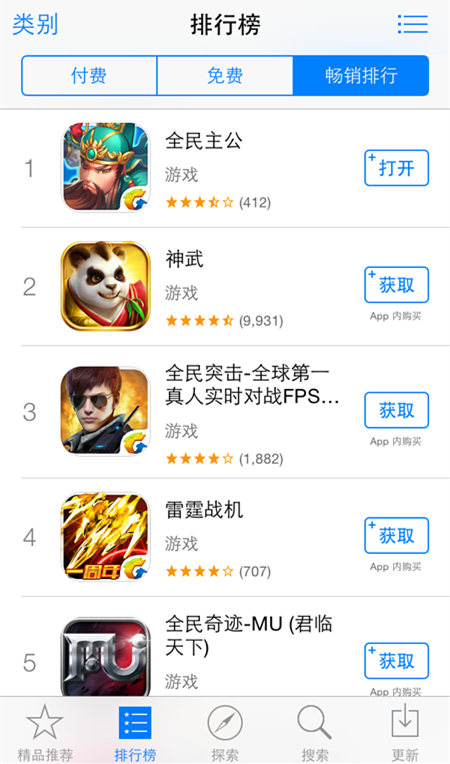 《全民主公》公测七日 稳入苹果畅销榜NO.1.jpg